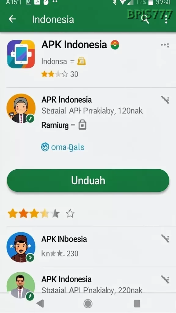 Cuplikan layar UANG4D — menu navigasi