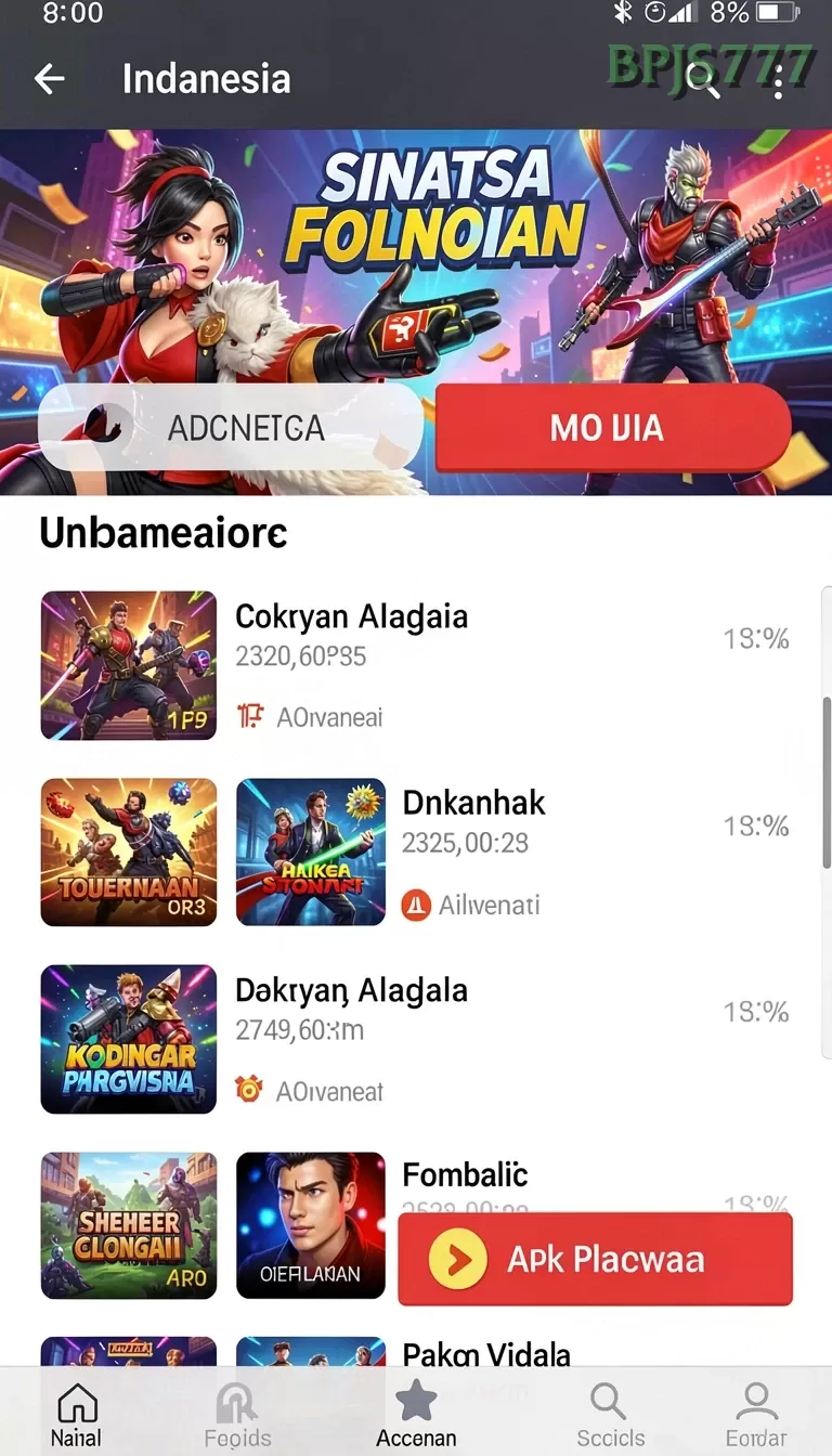 Cuplikan layar UANG4D — halaman utama